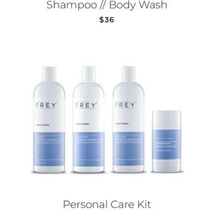Frey body care set, factory sealed, brand new